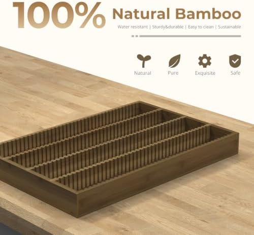 for Nespresso Vertuo Capsules Bamboo Coffee Pod Drawer Organizer