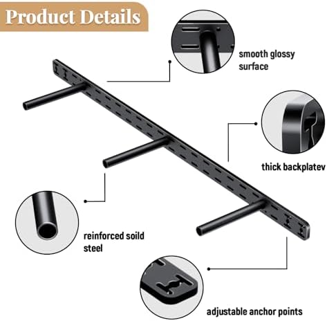 2pcs Floating Shelf Bracket Heavy Duty Hidden Metal Brackets for Shelf,Invisible Shelves Hardware Without Jig (16" x 8" 