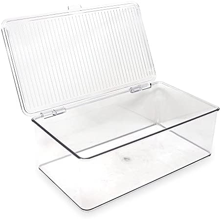 Isaac Jacobs Medium Stackable Organizer Bin (10.75”x6.5”x3.7”)