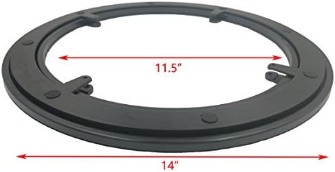 Lazy Susan Hardware,14 Inch Plastic Rotating Turntable Hardware Bearing Swivel with Steel Ball Bearings,ABS+PC Material,