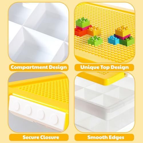 Building Block Organizer Bin, Building Baseplate Lid
