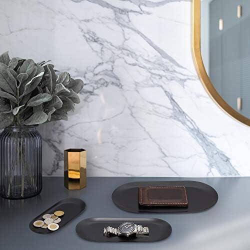 Black Stainless Steel Tray Set of 3, 7, 9 & 11 Inch Vanity