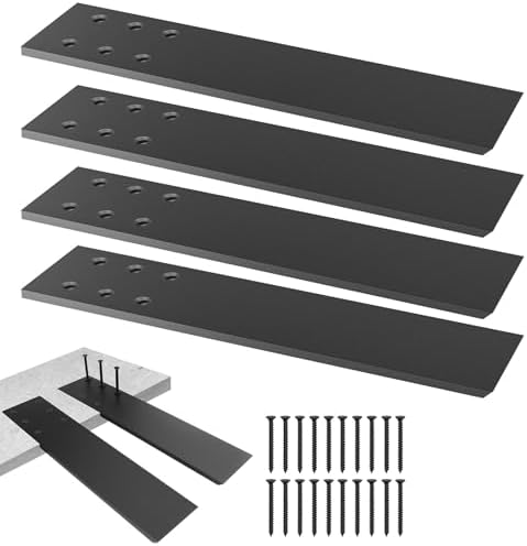 12" x 2.5" Hidden Countertop Support Brackets Heavy Duty, 4 Pack