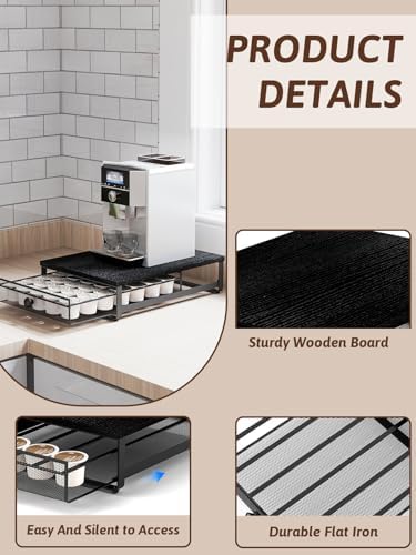 Sedegn Coffee Pod Storage Drawer: Holds 35 K-Cup Pods Coffee Pod Organizer