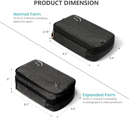 Travelkin Cord Organizer Travel, Electronics Organizer Bag for Essentials