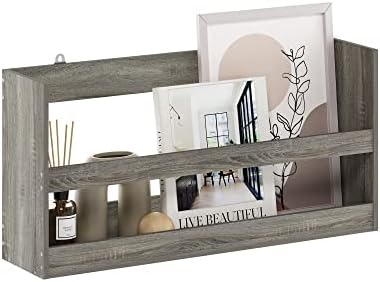 Furinno Hermite Multipurpose Wall Mounting Storage Shelf, French Oak