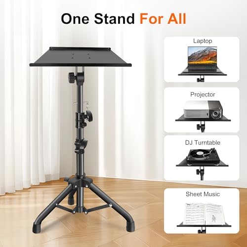 GrowDaily Projector Stand,Projector Laptop Stand Tripod Laptop Tripod Stand