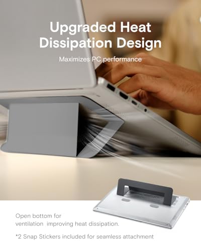 MOFT Airflow Adhesive Laptop Stand, Slim & Portable Laptop Riser for Work