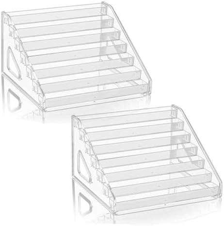 7-Tier Nail Polish Organizer Rack, 2 Pack Storage Holder Stand