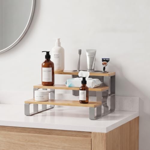 Makeup Organizer with Makeup Brush Holder, Perfume Stand, Dresser organizer