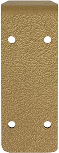 Ekena Millwork BKTM02X12X05EBHGO Steel Bracket Embrey, 2"W x 12"D x 5 1/4"H, Hammered Gold