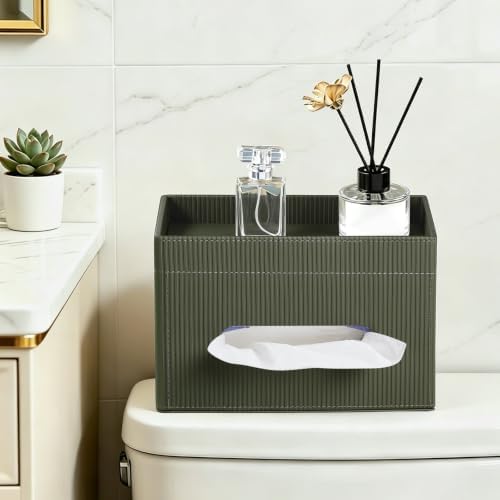 Rectangular Tissue Box Cover PU Leather Tissue Box Holder Rectangle