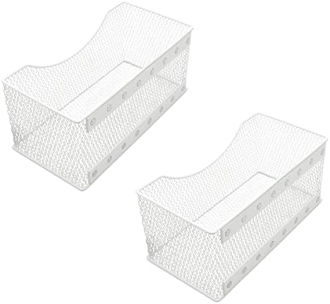 Ybmhome Wire Mesh Magnetic Storage Basket, Trash Caddy, Container, Desk Tray, Office Supply Organizer Silver for Refrige