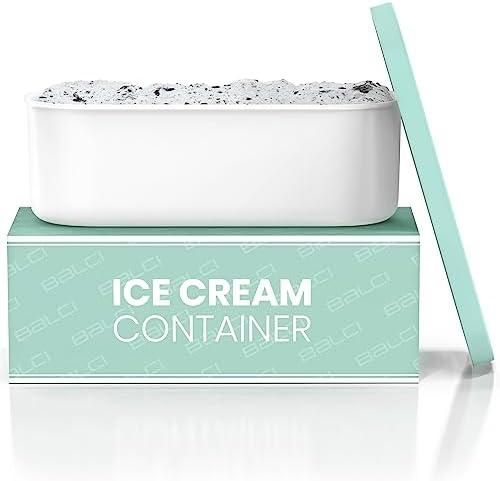 BALCI 2 Quart Ice Cream Container - Freezer Tub (Mint)