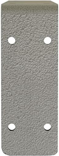 Ekena Millwork BKTM02X12X05EBHSV Steel Bracket Embrey, 2"W x 12"D x 5 1/4"H, Hammered Silver
