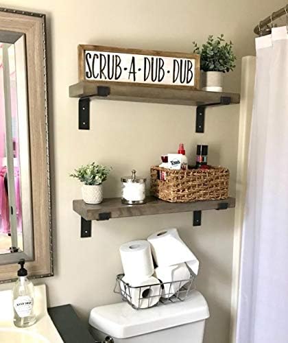 Shelf Brackets 10 Inch Lip Brackets, Heavy Duty Industrial Forged Steel Metal Floating Shelf Wall Brackets for a True 10