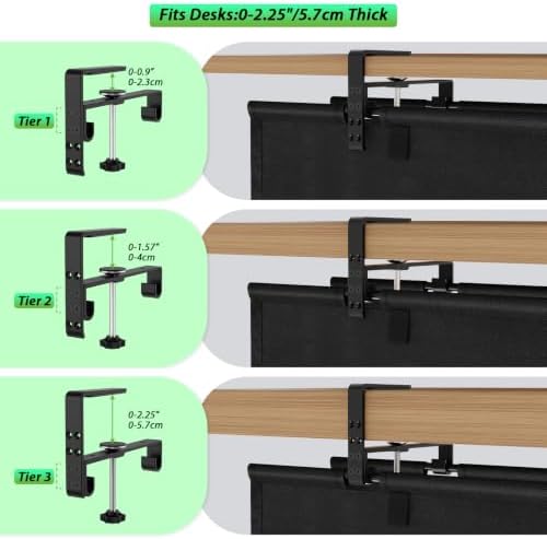 KEEGH Under Desk Cable Management Tray 36", No Drill Cord Organizer, Black