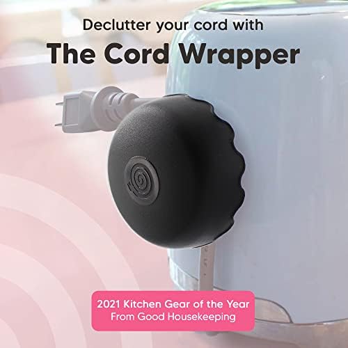 2-Pack Patented Heat-Resistant Cord Organizer for Appliances, Kitchen, Computers & More | Stick-On Cord Wrappers with Fl
