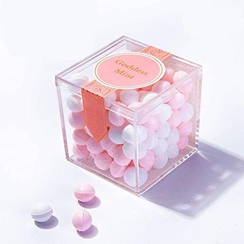 12-Pack Acrylic Square Cube Small Candy Gift Box, 2.17x2.17x2.17 Inch