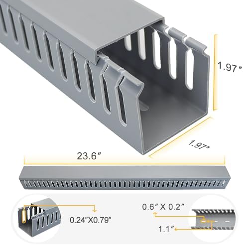 Cable Raceway 95" Open Slot Cable Management Kit Large Capacity Upgraded Snap Structure,Wire Cover Cord Hider for Under 