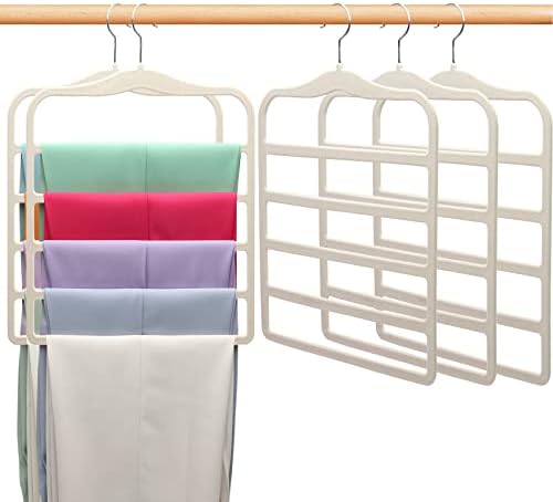 Closet Organizers and Storage, 5 Pack Velvet Pants-Hangers-Space-Saving