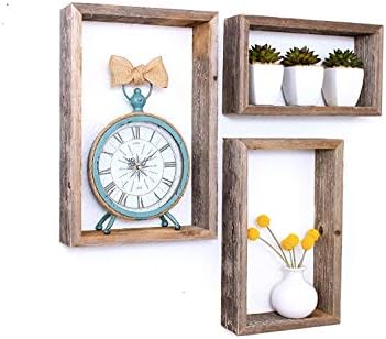 BARNWOODUSA Rustic Shelves, Rectangle Floating Wood Shadowbox, Home Decor,