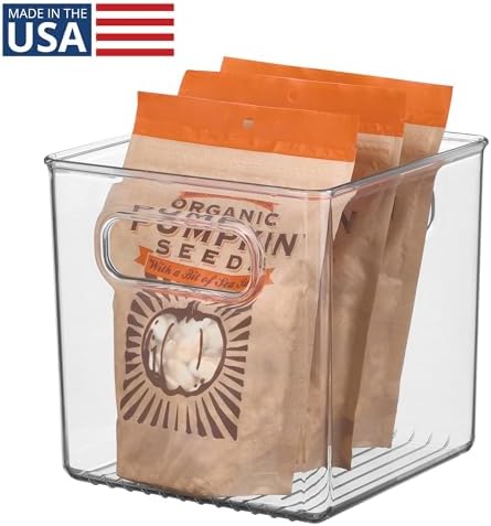 iDesign Plastic Pantry Storage Organizer Bin, 6" x 6" x 6"