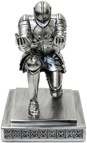 Soldier Executive Knight Pen Holder Personalized Desk Organizers Silver