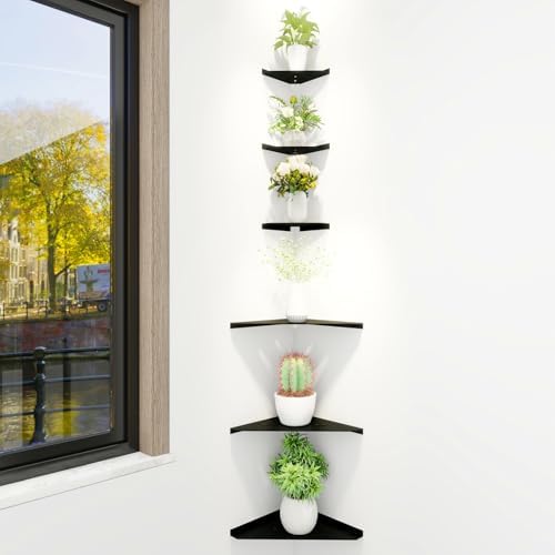 Corner Shelf, 3.0mm Aluminum Alloy Corner Shelf Wall Mounted, for Bathrooms,Offices, Bedrooms,Kitchens,Dorm Rooms and Li