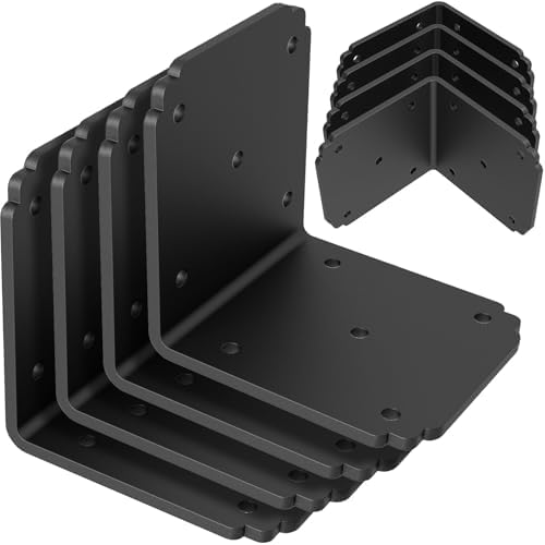6x6x5 L Brackets Heavy Duty for Pergola, (8PCS)