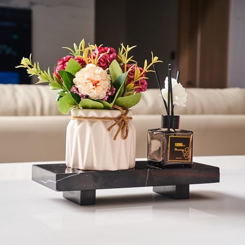 Natural Marble tray pedestal stand, Soap Dispenser Holder, Modern Marble Riser For Decor Display, Soap Pedestal For Bath