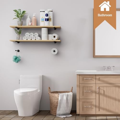 6 Pack Pipe Shelf Bracket 12 Inch Floating Shelving Bracket