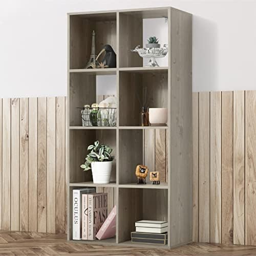 Fencer Wire 11-Inch Cube Storage Organizer Shelf w/Back, with Exterior Edge, Room Storage Shelves Divider, Bookcase, 6-C