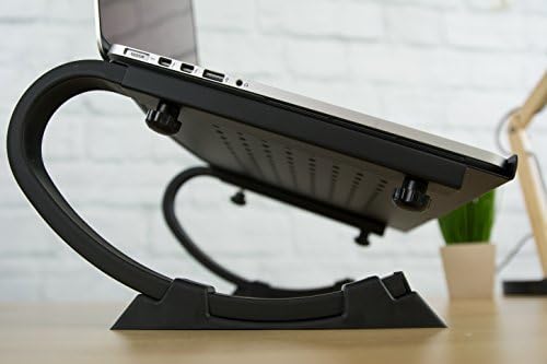 VIVO Black Fully Adjustable Curved Laptop, Notebook and Monitor Riser Stand STAND-V001N