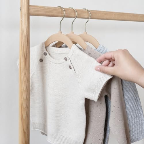 3 Sprouts Velvet Baby Hangers, Non Slip Slim, Hazelnut, 30 Pack