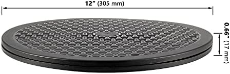6 Pack 12 Inch Lazy Susan Turntable Organizer, Heavy Duty Rotating Swivel Stand, Single Sided 360 ° Turntable with Steel