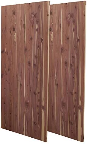 Household Essentials Cedar Fresh Cedar Panels for Closet 2 Pack, Bracket-Free with a Variety of Potential Uses, Natural