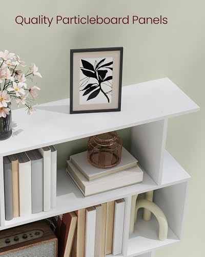 VASAGLE 5-Tier Bookcase, Open Storage, 35.4 x 9.4 x 62.6 Inches