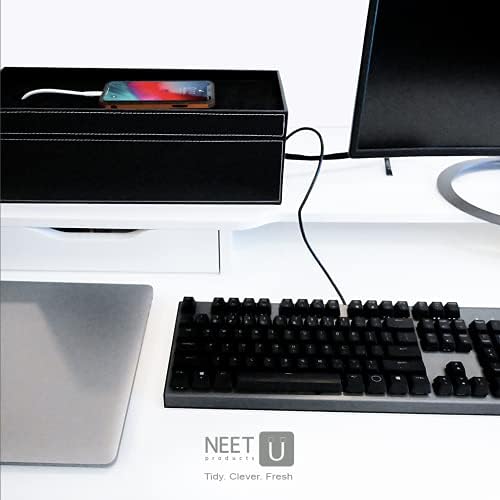NEET Cable Management Box Large, Computer Cord Organizer, Hide and Conceal, Power Cable Organizer, Computers and Desks, 