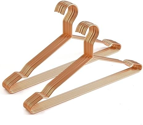 17" 4.0mm Metal Clothes Hangers,20pcs Matte Rose Gold Hanger