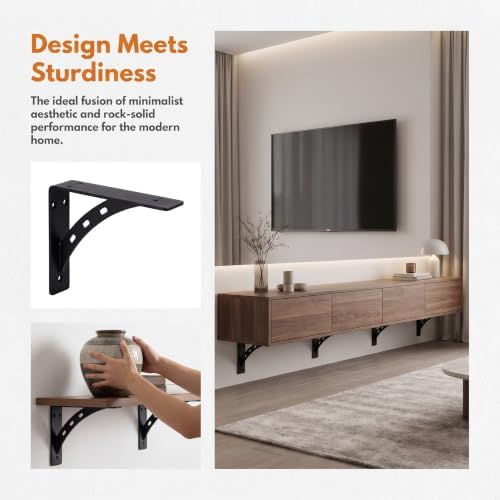 4-Pack Countertop Support Brackets 12"x10"x2"