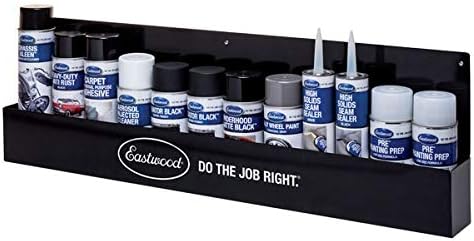 Eastwood Aerosol Can Rack | Aerosol Storage and Organizer | Mountalble Extra Wide Steel Construction | 12 Can Holes, Black