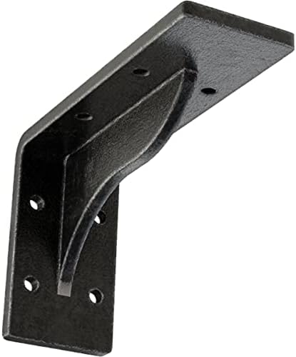 2" W x 6" D x 3 3/4" H Embrey Steel Bracket, Antiqued Pewter