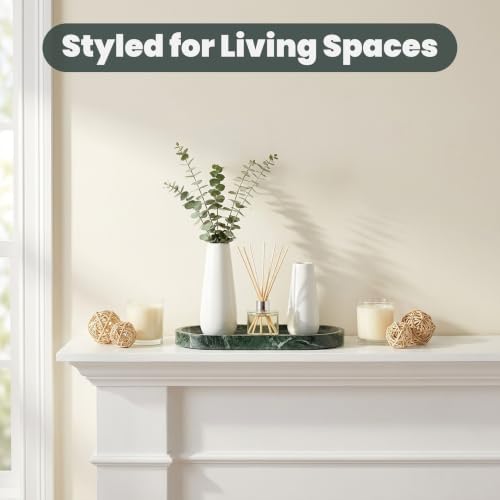 11.8 x 5.9 Inch Green Oval Marble Tray