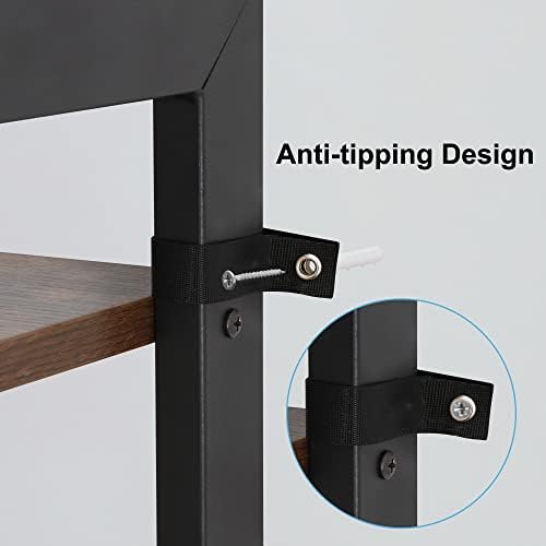 ZENY 4-Tier Bookshelf, Ladder Bookcase, Multifunctional Ladder-Shaped Plant Flower Stand Rack Bookrack Storage Shelves (
