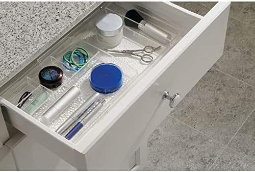 mDesign Expandable Makeup Organizer for Bathroom Drawers, Vanities, Countertops: Organize Makeup Brushes, Eyeshadow Pale