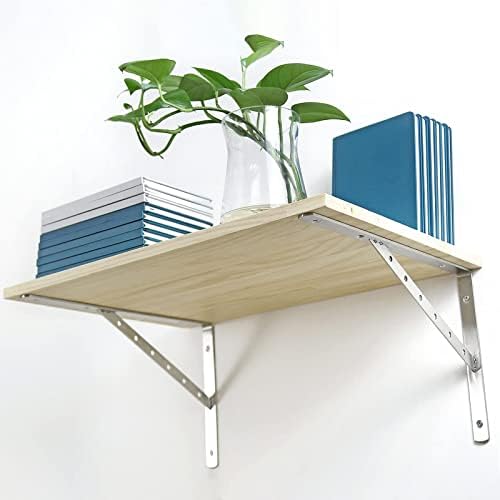 Solid Shelf Brackets 16 Inch, L Brackets Heavy Duty Shelf Brackets