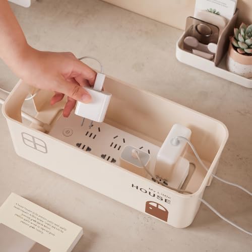 Cable Management Box, Cable Hider Box for Home/Office