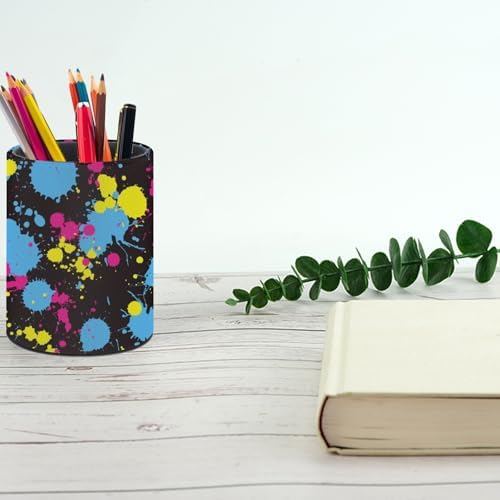 Neckties Neon Pen Holder Pencil Cup for Desk Organizer