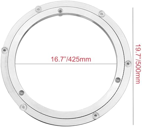 Aluminium Alloy Turntable Bearing, Heavy Duty Swivel Turntable Lazy Susan Rotating Bearing Turntable Round Dining Table 